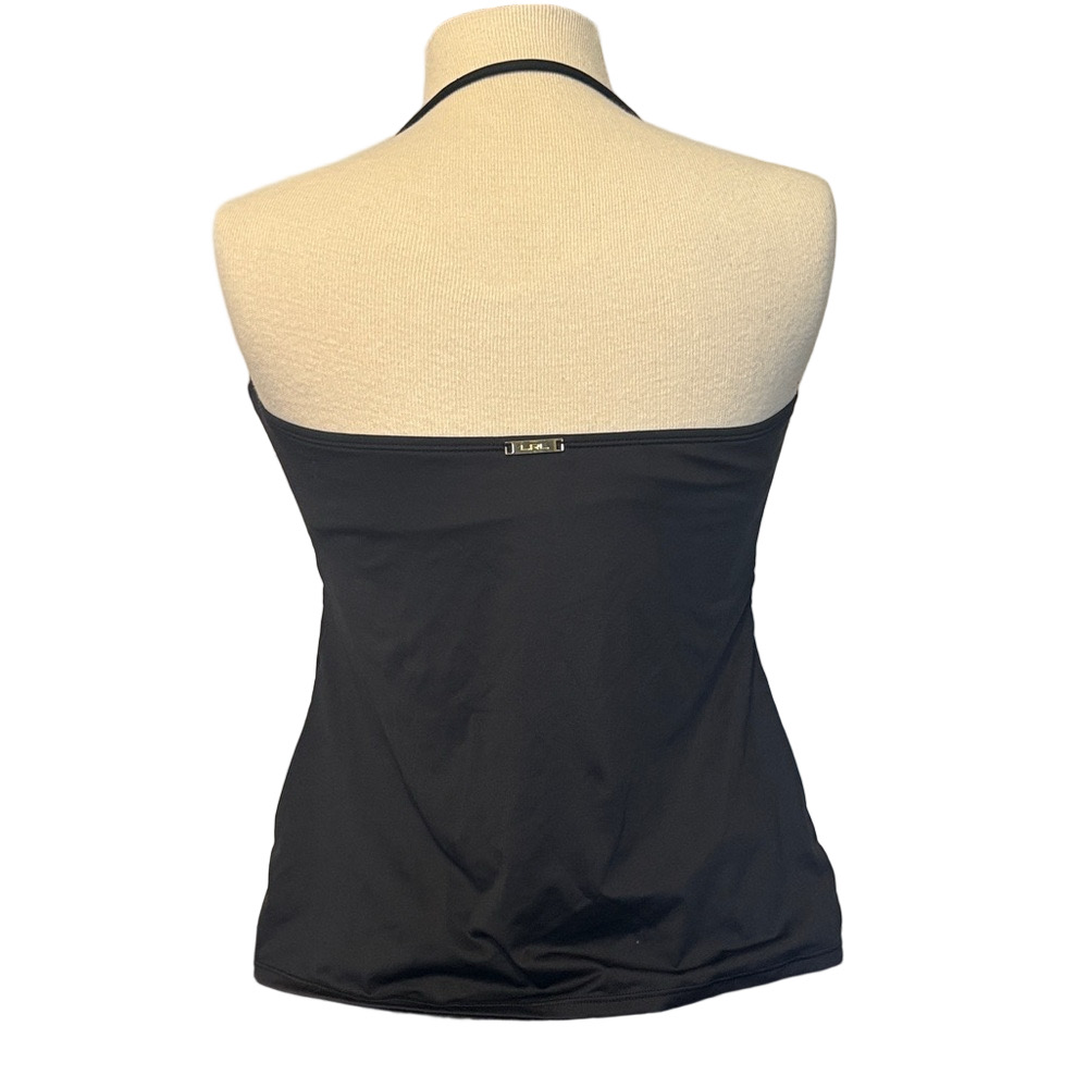 Lauren Ralph Lauren Black White Tankini Swimsuit Women’s Size 10 Two-Piece Swim - Picture 2 of 6